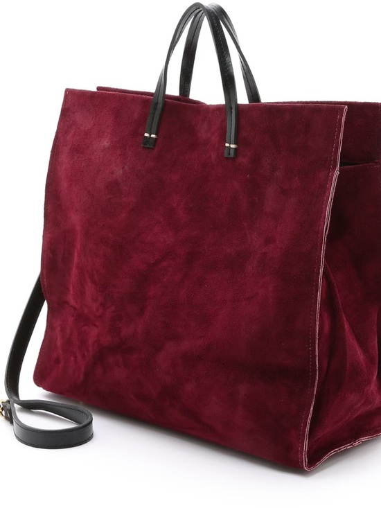 Clare V. Handbags - Clare V Simple Tote in Oxblood